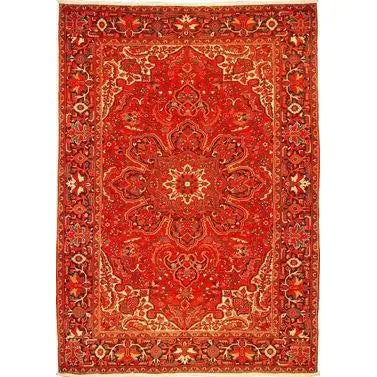 One Of The Kind Persian Heriz Rug 11'7" x 8'2"